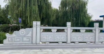 上饶 芝麻灰桥栏杆、河道栏杆安装效果