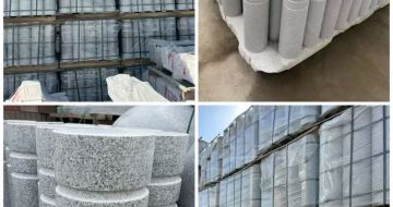 上饶 芝麻白花岗岩挡车柱、隔离柱多少钱