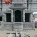 上饶 芝麻灰高档墓碑，土墓，可定制