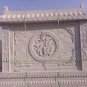 上饶 芝麻白花岗岩屏风，照壁，影壁