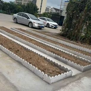 上饶 花边石、花围石、花园石安装效果
