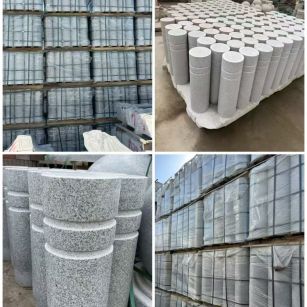 上饶 芝麻白花岗岩挡车柱、隔离柱多少钱