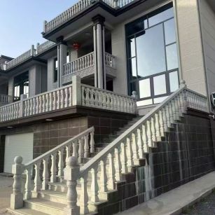 上饶 芝麻白别墅阳台栏杆，楼梯栏杆