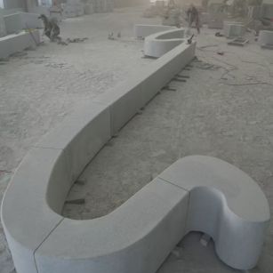 上饶 花岗岩整石坐凳拼装