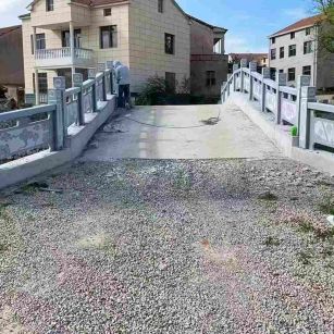 上饶 芝麻灰花岗岩桥栏杆