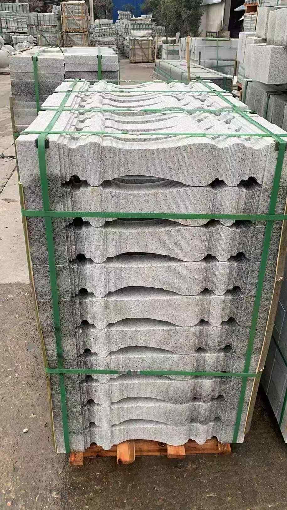 上饶 芝麻白方形拉丝面，栏杆花瓶柱