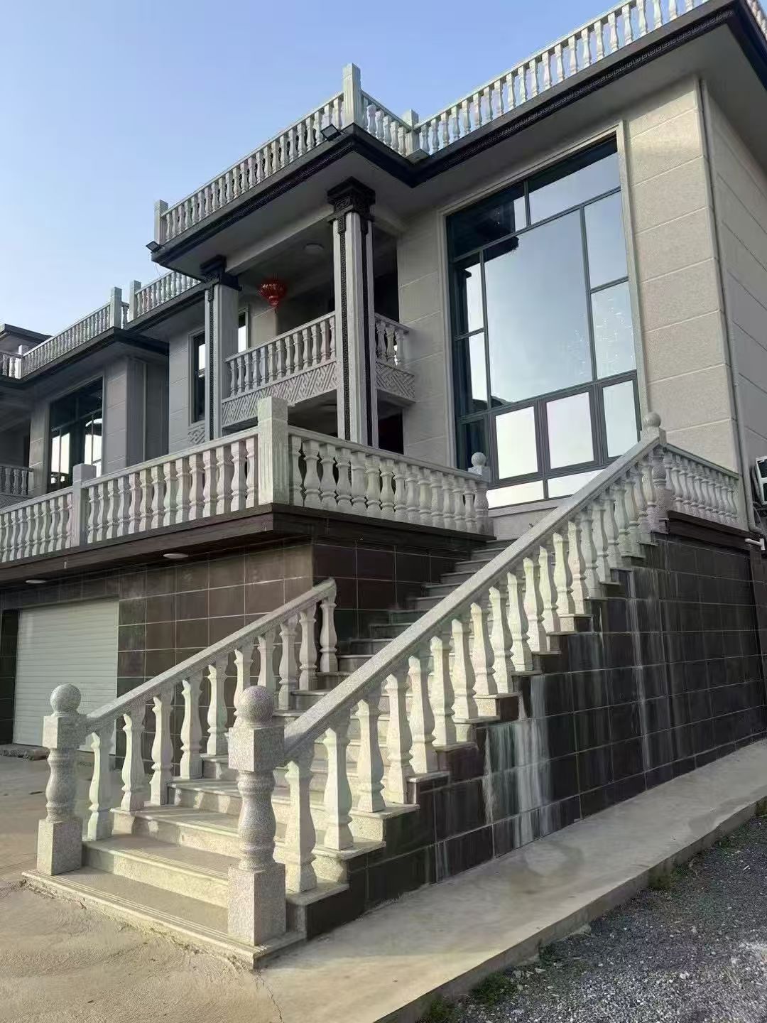 上饶 芝麻白别墅阳台栏杆，楼梯栏杆