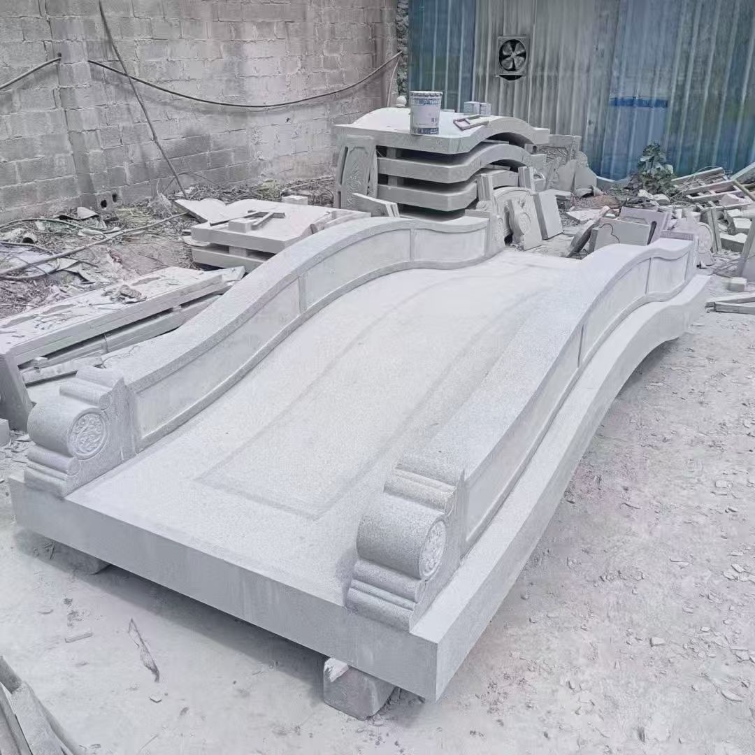 上饶 芝麻灰花岗岩园林景观 小石桥