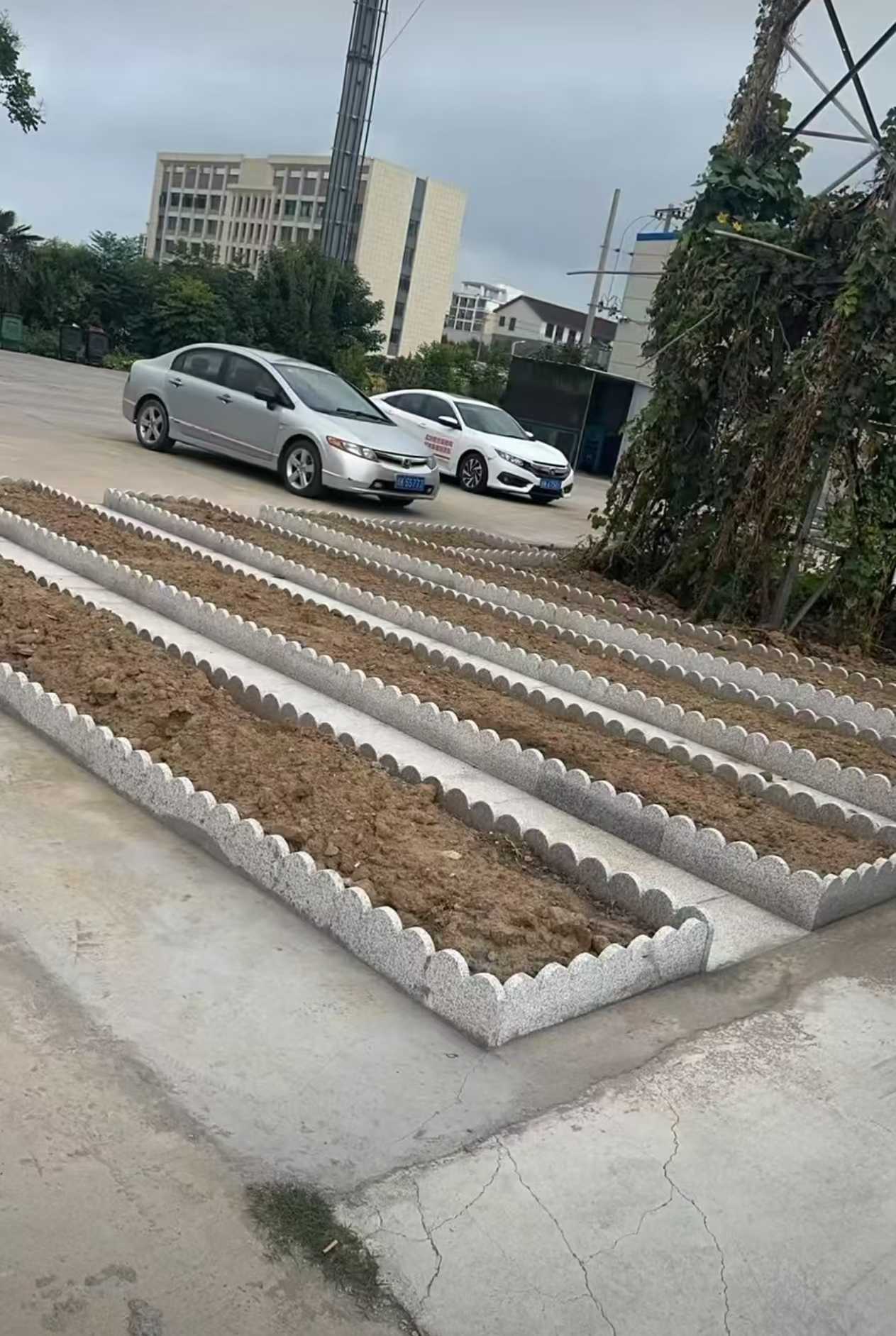 上饶 花边石、花围石、花园石安装效果