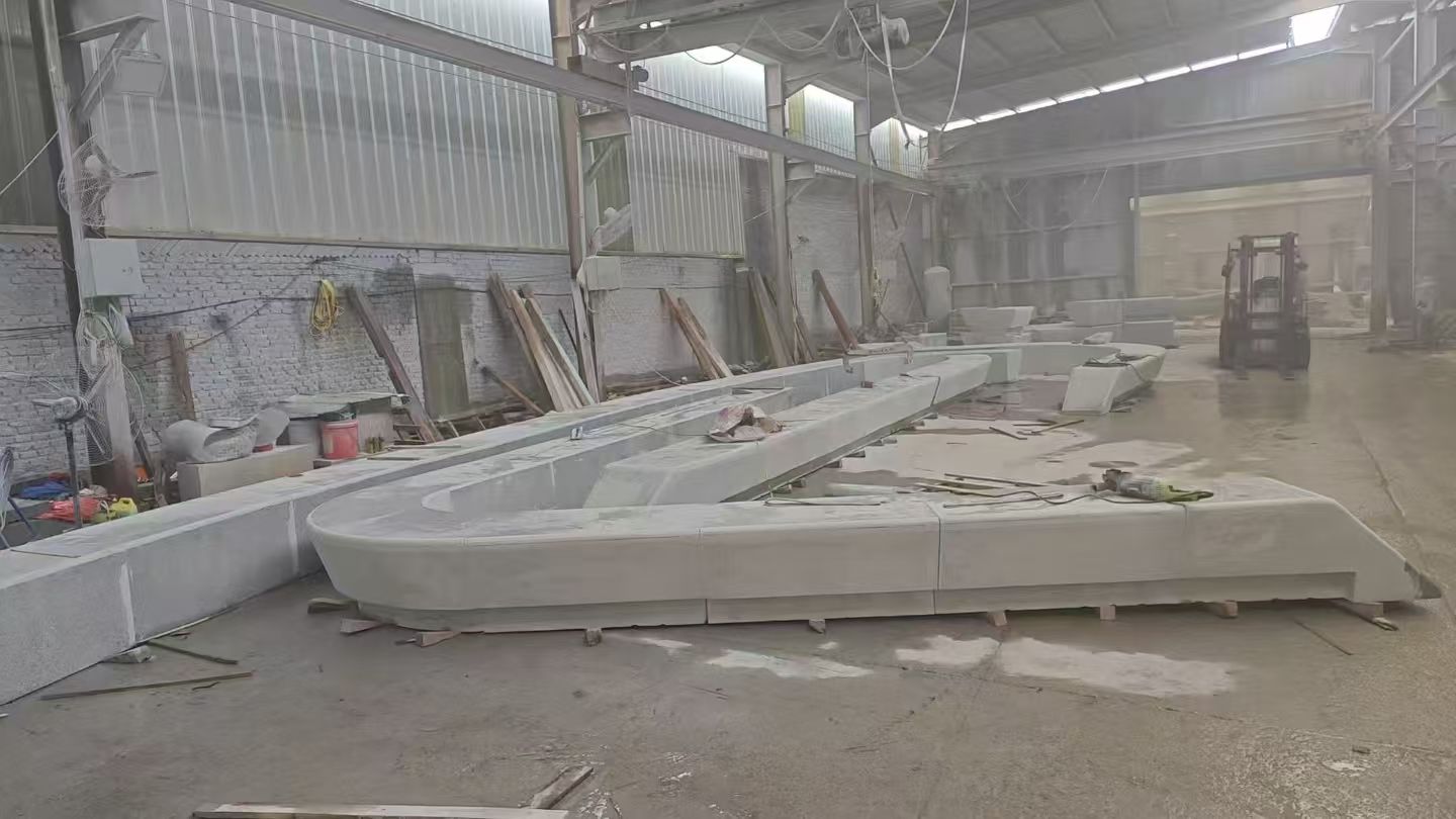 上饶 花岗岩整石坐凳拼装