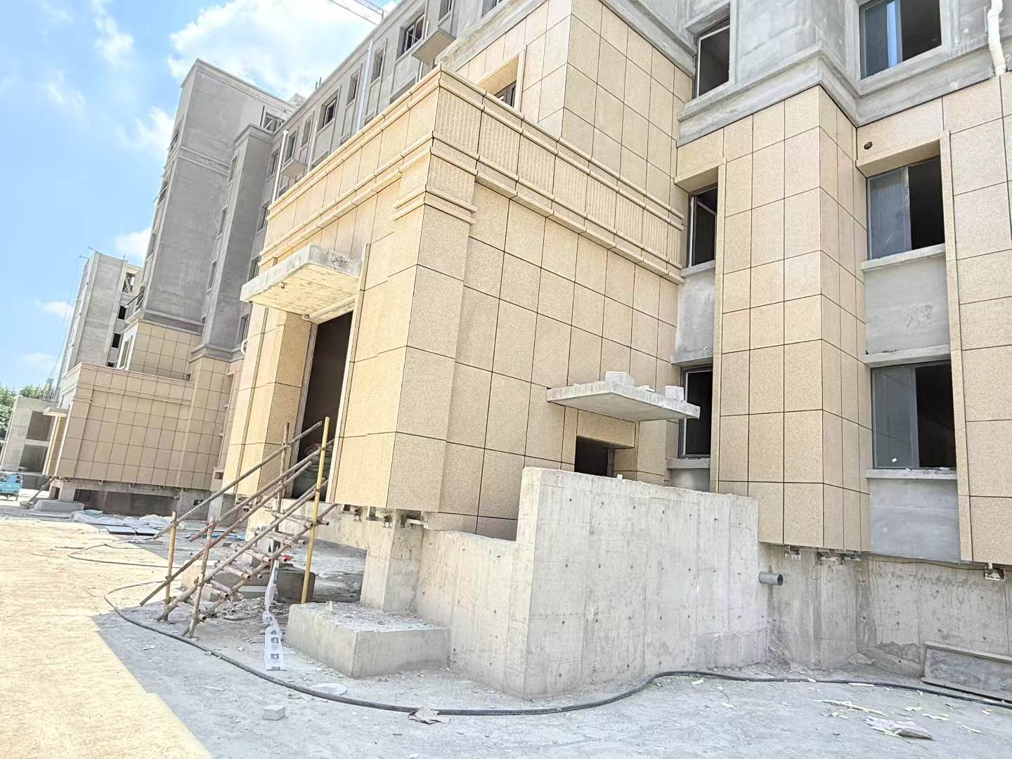 上饶 黄金麻干挂，工地实拍