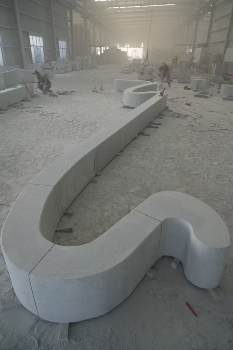 上饶 花岗岩整石坐凳拼装